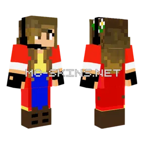 Gamergirl With Flowers Minecraft skin