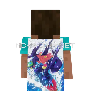Garchomp cape, outside and lining