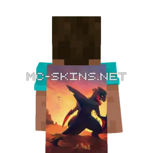 Garchomp Mega cape, outside and lining