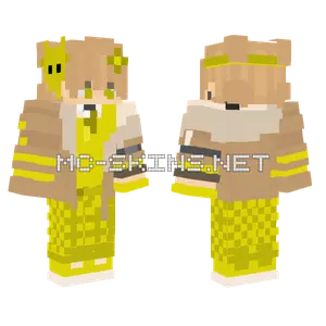 Gelber Platin Minecraft skin
