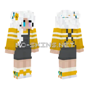 Geminitay Yellow Yacks Aroace Girl Minecraft skin