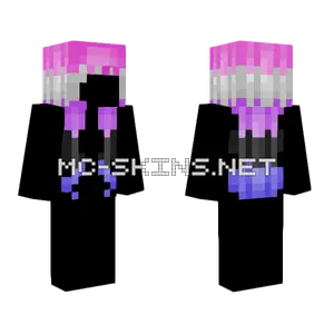 Genderfluid Hair Base Minecraft skin