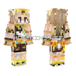 Genshin Kachina Color Accurate Minecraft skin