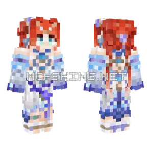 Genshin Nilou Breeze of Sabaa Minecraft skin