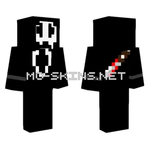 Ghostface Scream Skin Minecraft skin