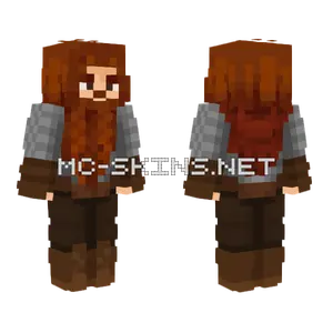 Gimli Mail Hood Minecraft skin