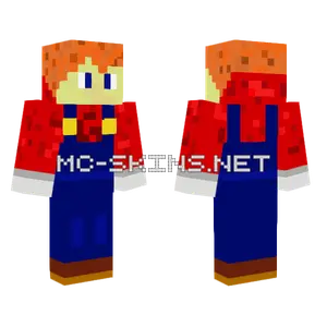 Ginja As Mario Minecraft skin