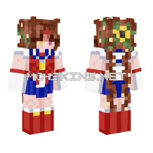 Girasoll Sailor Moon Minecraft skin