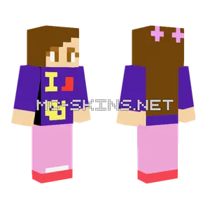 Girl Fan Of Cheese Minecraft skin