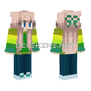 Girl Green Minecraft skin