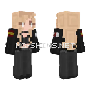 Girl In Black Hoodie Minecraft skin