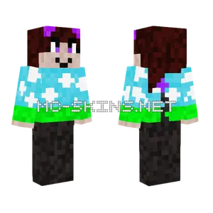 Girl in Blue Pajamas