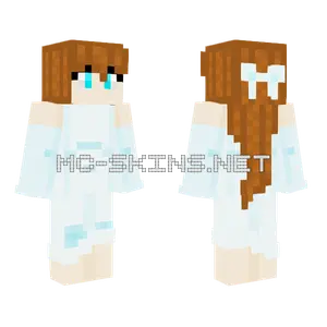 Girl In Ghost Costume Minecraft skin
