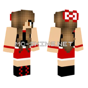 Girl In Minecraft Red Minecraft skin