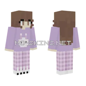 Girl In Pajamas Minecraft skin