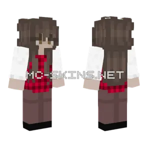 Girl In Red Minecraft skin