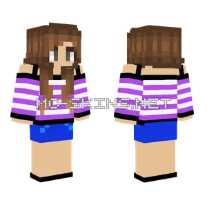 Girl In Swimsuit Minecraft skin