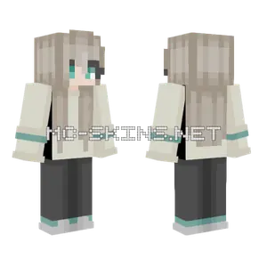 Girl In White Sweater Minecraft skin