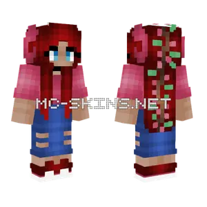 Girl Redhead Spring Outfit Minecraft skin