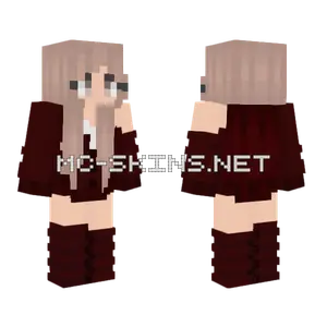 Girl School Uniform Minecraft skin