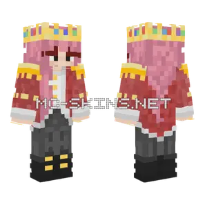 Girl Technoblade Minecraft skin