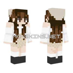 Girl With Beanie Minecraft skin