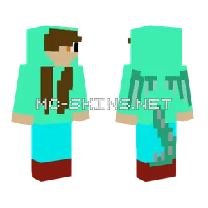 Girl With Dragon Hoodie Minecraft skin