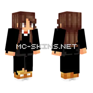 Girl With Long Brown Hair Minecraft skin
