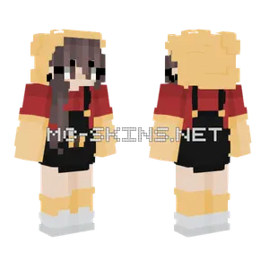 Girl With Mask Minecraft skin