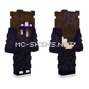 Girl With Moon Minecraft skin