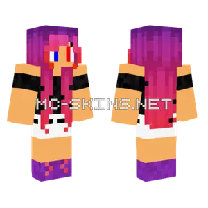Girl With Pink Hair Minecraft skin