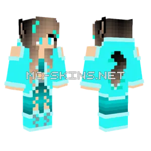 Girl With Wolf Ears Minecraft skin