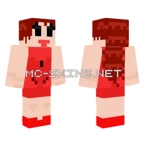 Girlfriend FNF Minecraft skin