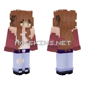 Girlie With Ram Horns Minecraft skin
