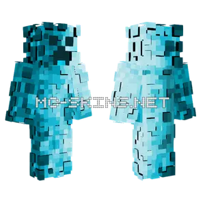 Glacier Creeper Minecraft skin