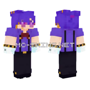 Glamrock Bonnie Human Minecraft skin