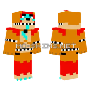 Glamrock Freddy Minecraft skin