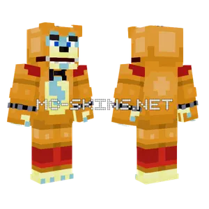 Glamrock Freddy Minecraft skin