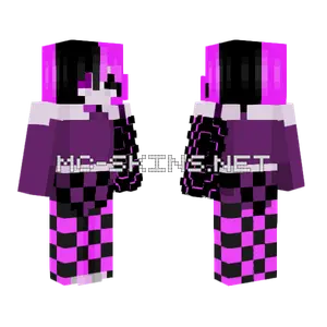 Glitch Girl Minecraft skin