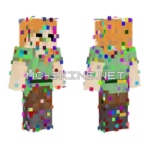 Glitched Alex Request Minecraft skin