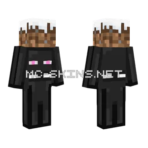 Glitched Snow Block Enderman Minecraft skin