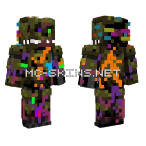 Glitched Springtrap Minecraft skin
