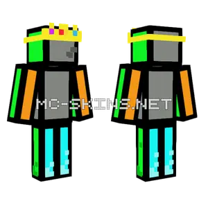 Glitchnnn King Minecraft skin