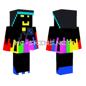 Glitchy Rainbow Boy Minecraft skin