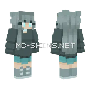 Gloomy Grey Outfit Minecraft skin