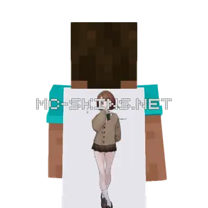 Gloria School Uniform cape, outside and lining