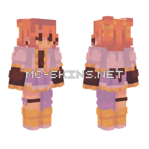 Glow Girl Minecraft skin
