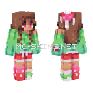Glow Shroom Girl Minecraft skin