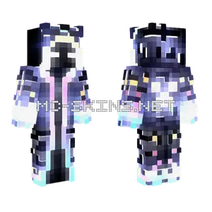 Glowing Cold Synthmage Minecraft skin