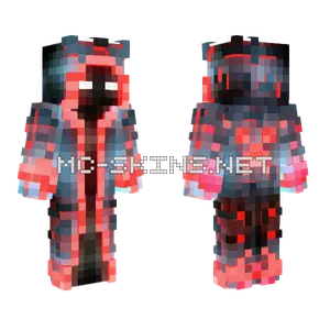 Glowing Red Mage 2.0 Minecraft skin